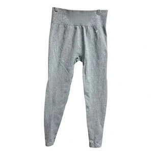 Gymshark Marl Seamless Leggings Women's Gray Pull On High Waist Stretch